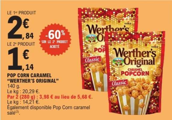 POP-CORN CARAMEL “WERTHER’S ORIGINAL”