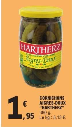 CORNICHONS AIGRES-DOUX “HARTHERZ”