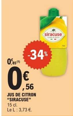 Jus de Citron Siracuse