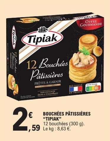BOUCHÉES PÂTISSIÈRES “TIPIAK”