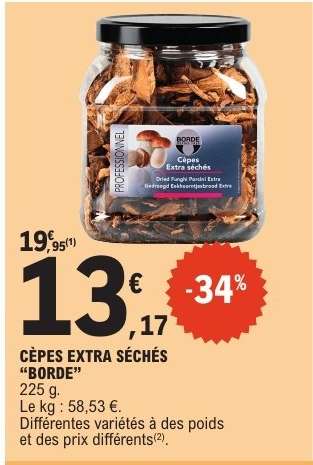 Cèpes Extra Séchés "Borde"