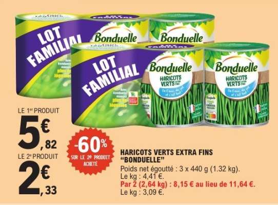 Haricots Verts Extra Fins Bonduelle