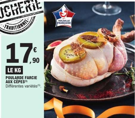 POULARDE FARCIE AUX CÈPES