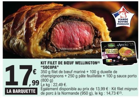 KIT FILET DE BŒUF WELLINGTON 'SOCOPA'