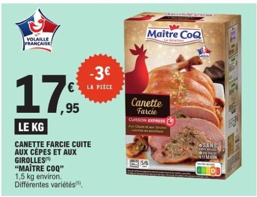 Canette Farcie Cuite aux Cèpes et aux Girolles