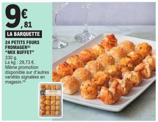24 Petits Fours Fromager 'Mix Buffet'