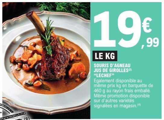 SOURIS D'AGNEAU JUS DE GIROLLES
