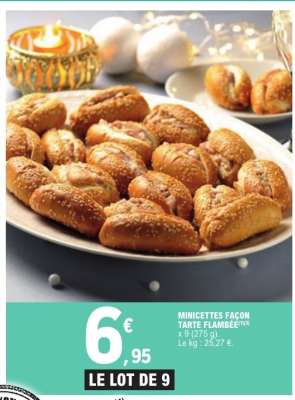 MINICETTES FAÇON TARTE FLAMBÉE