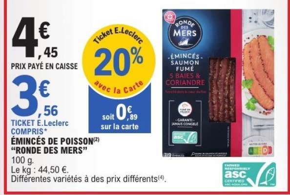 ÉMINCÉS DE POISSON “RONDE DES MERS”