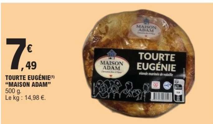 TOURTE EUGÉNIE "MAISON ADAM"