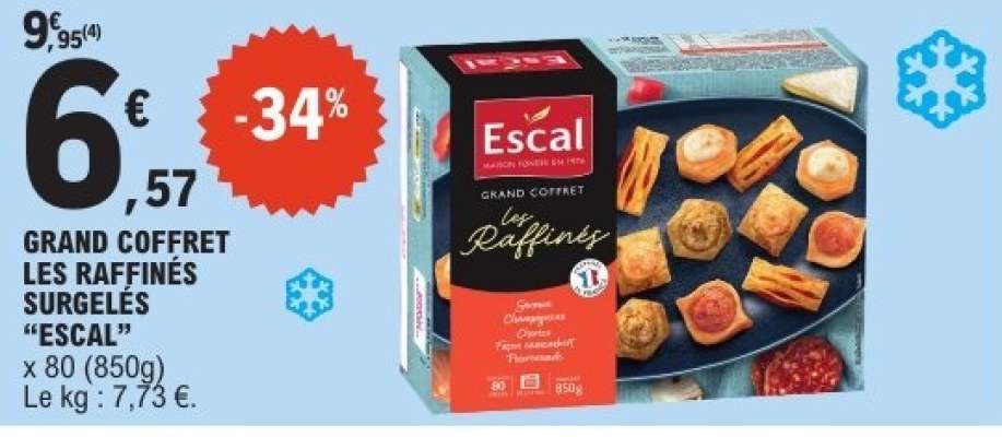 GRAND COFFRET LES RAFFINÉS SURGELÉS “ESCAL”