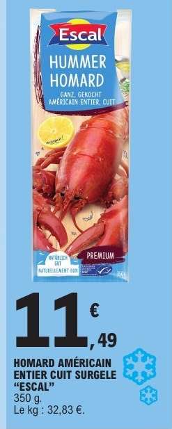 HOMARD AMÉRICAIN ENTIER CUIT SURGELE “ESCAL”