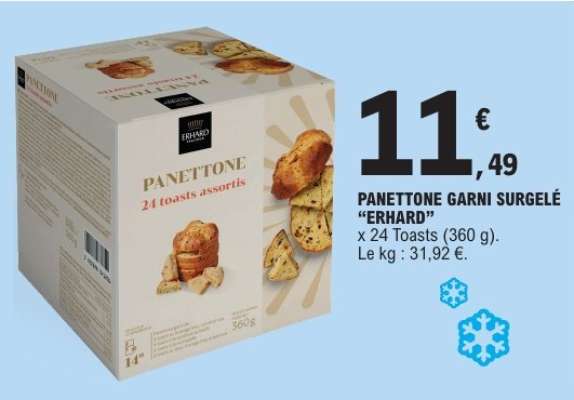 PANETTONE GARNI SURGELÉ “ERHARD”