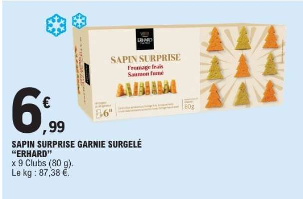 SAPIN SURPRISE GARNIE SURGELÉ “ERHARD”