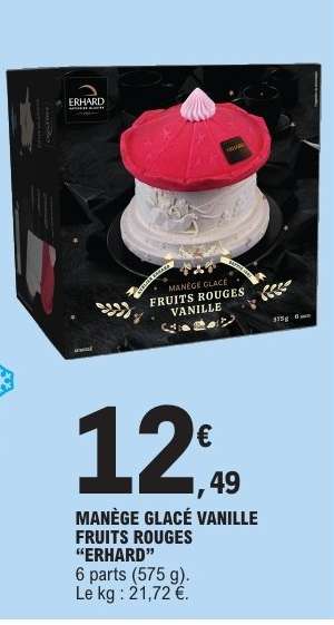 MANÈGE GLACÉ VANILLE FRUITS ROUGES “ERHARD”