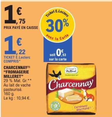 Charcennay Fromagerie Milleret