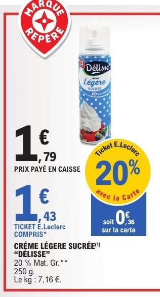 CRÈME LÉGÈRE SUCRÉE “DÉLISSE”