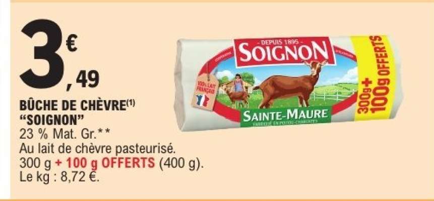 Bûche De Chèvre Soignon