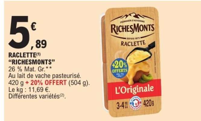Raclette Richesmonts