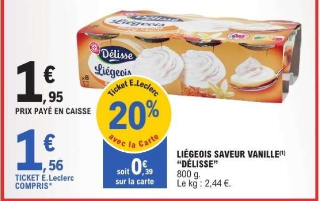 LIÉGEOIS SAVEUR VANILLE “DÉLISSE”