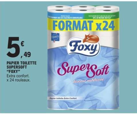 Papier Toilette Supersoft Foxy
