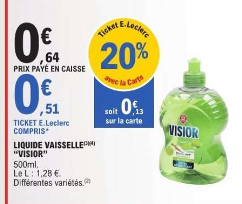 LIQUIDE VAISSELLE "VISIOR"
