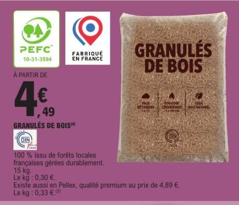 Granulés de bois