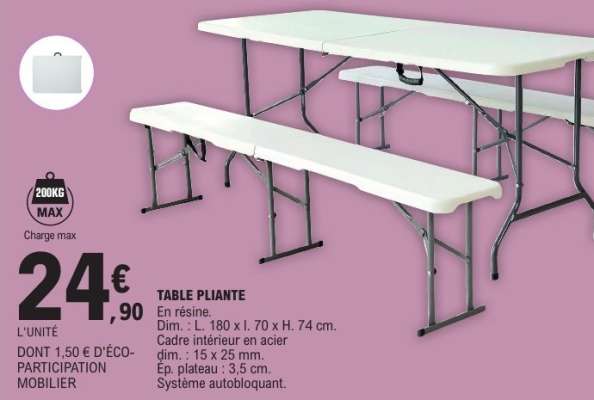 TABLE PLIANTE