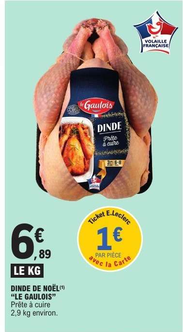 DINDE DE NOËL 'LE GAULOIS'