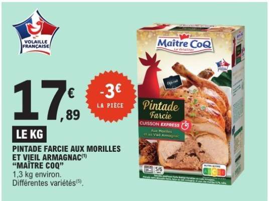 Pintade Farcie aux Morilles et Vieil Armagnac