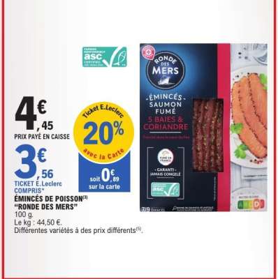 ÉMINCÉS DE POISSON “RONDE DES MERS”