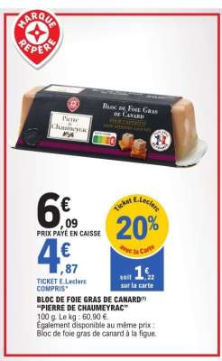 BLOC DE FOIE GRAS DE CANARD "PIERRE DE CHAUMEYRAC"