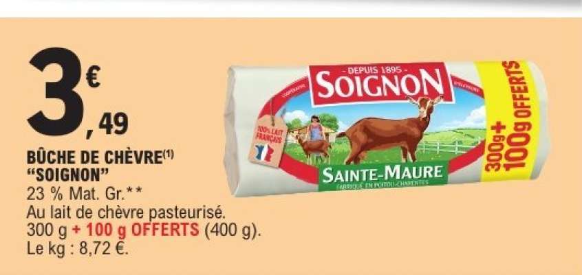 Bûche De Chèvre Soignon