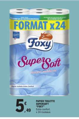 Papier Toilette Supersoft Foxy