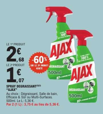 SPRAY DEGRASSANT AJAX
