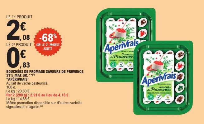 BOUCHÉES DE FROMAGE SAVEURS DE PROVENCE