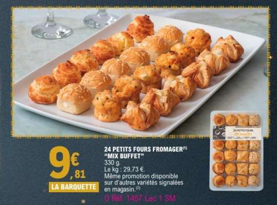 24 Petits Fours Fromager 'Mix Buffet'
