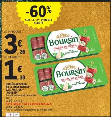 BOURSIN Roulés au Speck
