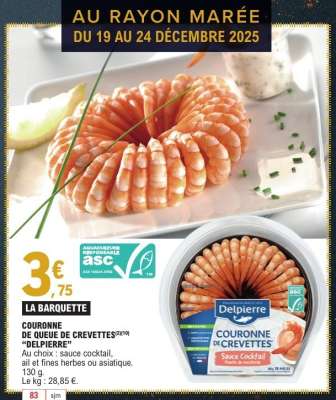 COURONNE DE QUEUE DE CREVETTES "DELPIERRE"
