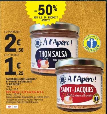 Tartinable Saint-Jacques et Piment d'Espelette