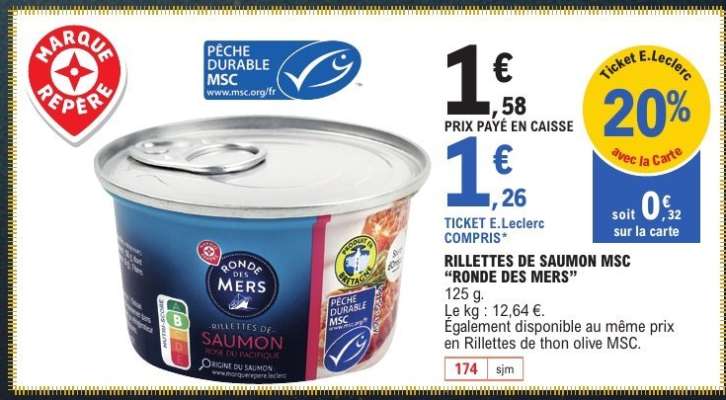 RILLETTES DE SAUMON MSC 'RONDE DES MERS'
