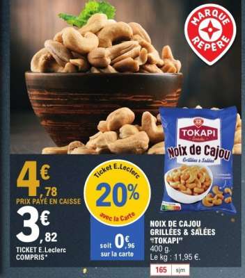 NOIX DE CAJOU GRILLÉES SALÉES “TOKAPI”