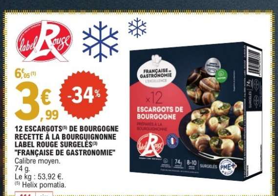 12 Escargots de Bourgogne