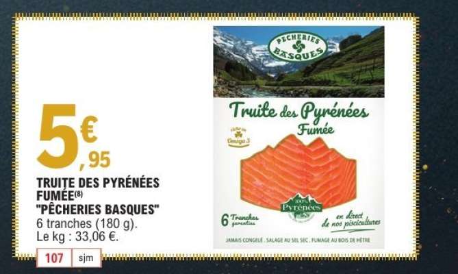 TRUITE DES PYRÉNÉES FUMÉE