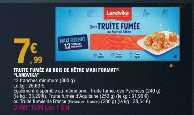 TRUITE FUMÉE AU BOIS DE HÊTRE MAXI FORMAT® "LANDVIKA"