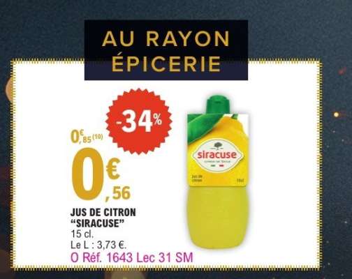 Jus de Citron Siracuse