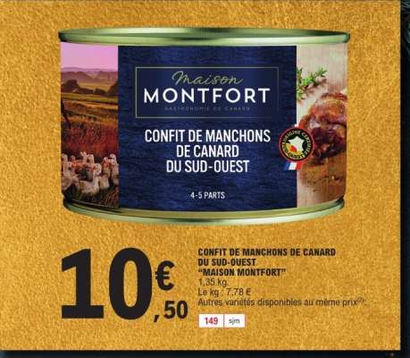 Confit de Manchons de Canard du Sud-Ouest