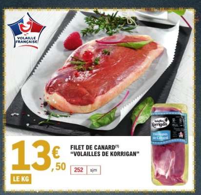 FILET DE CANARD "VOLAILLES DE KORRIGAN"