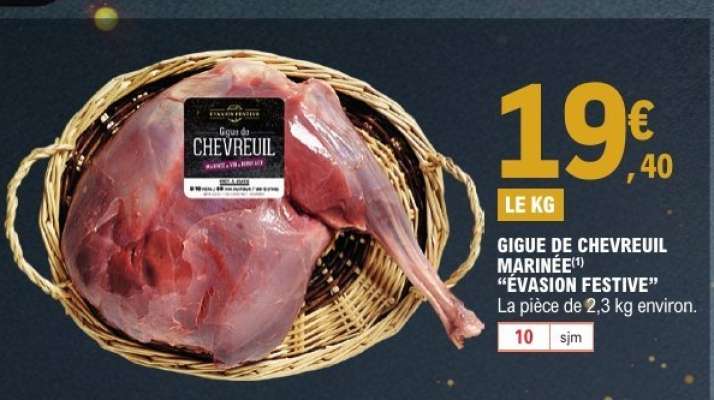 GIGUE DE CHEVREUIL MARINÉE