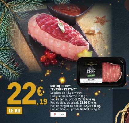 Rôti de cerf